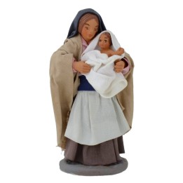 Mamma con bambino 12 cm Lux