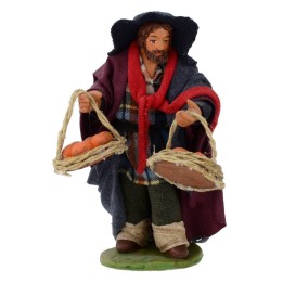 Hombre con cestas de naranjas 12 cm
