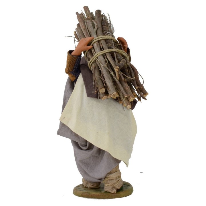 Man with bundle of wood 12 cm in Lux