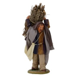 Man with bundle of wood 12 cm in Lux