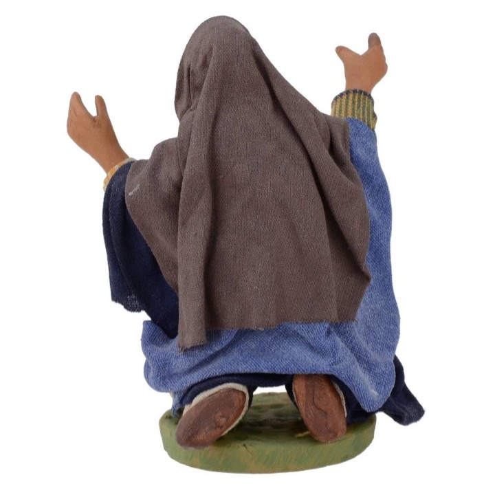 Astonished kneeling man series 12 cm Lux