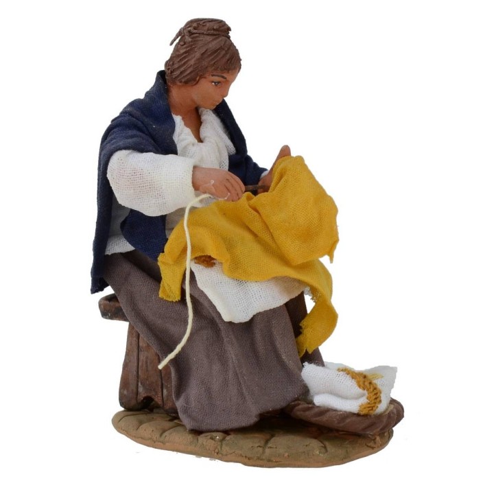 Ricamatrice seduta serie 12 cm Lux