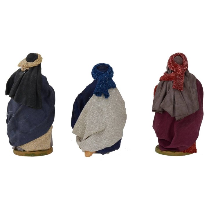 Set of 3 Wise Men 12 cm Lux with fabric clothes