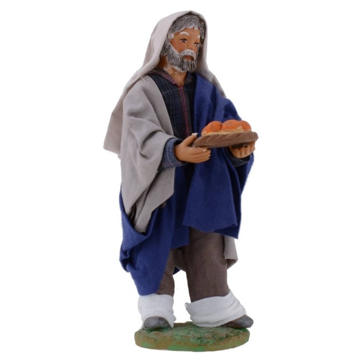 Hombre con cesta de naranjas 15 cm