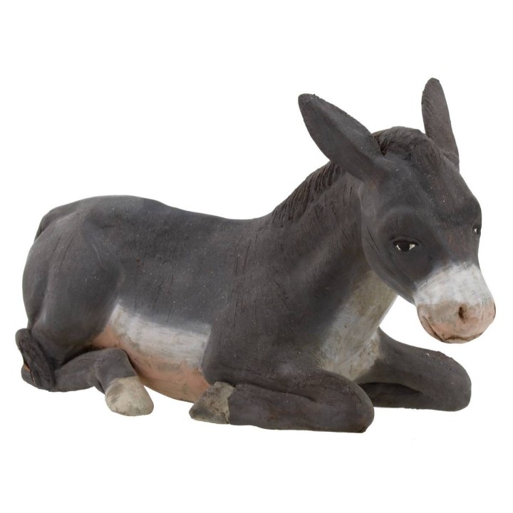Set bue e asino seduti per statue 30 cm