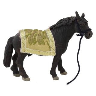 Cavallo sellato per statue 12 cm