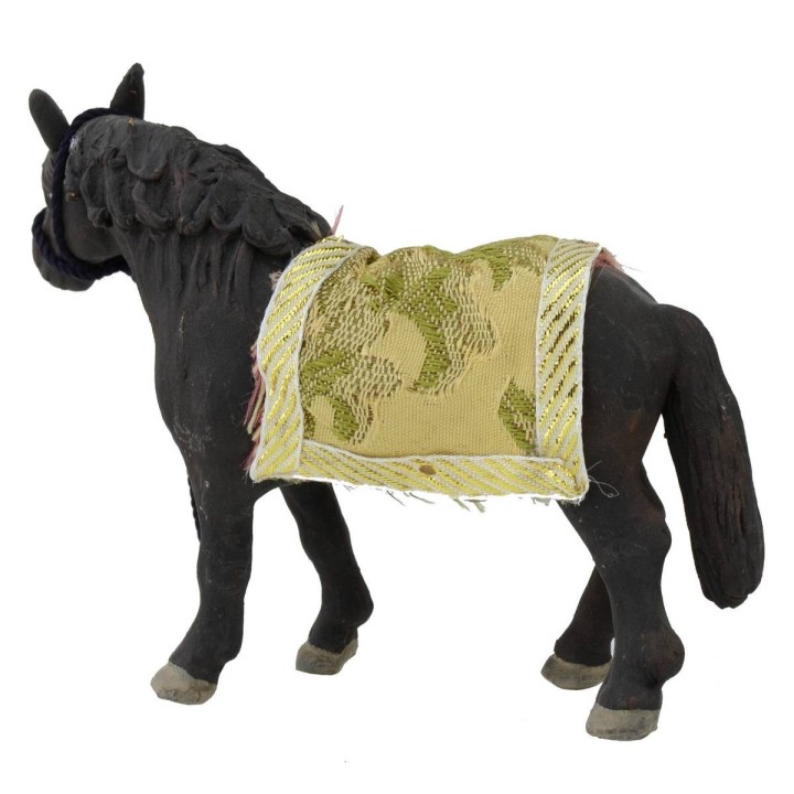 Cavallo sellato per statue 12 cm