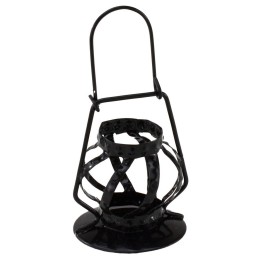 Linterna negra de metal para estatuas de 30 cm