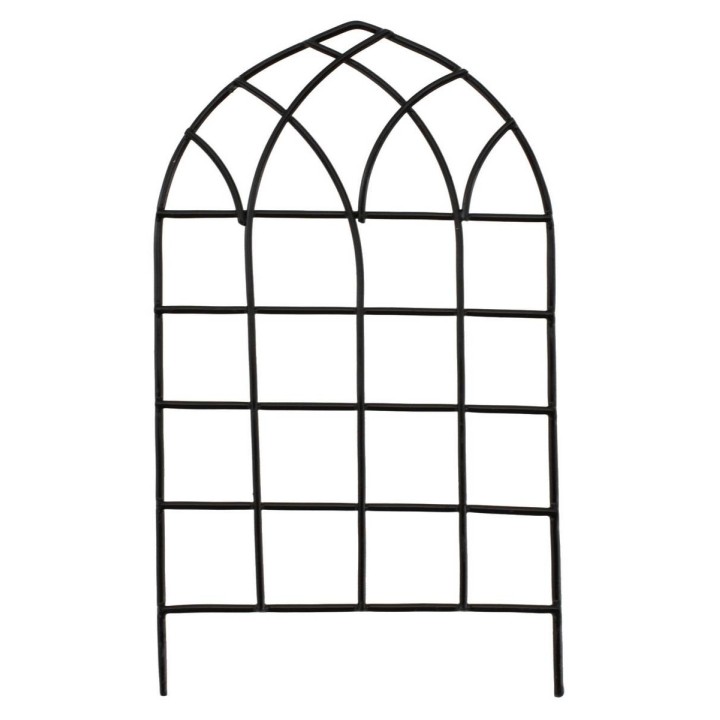Puerta de metal negro de 7,5x13 cm h