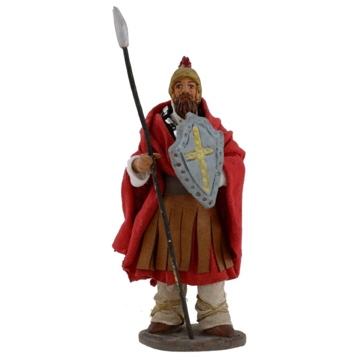 Soldado con escudo y lanza 12 cm