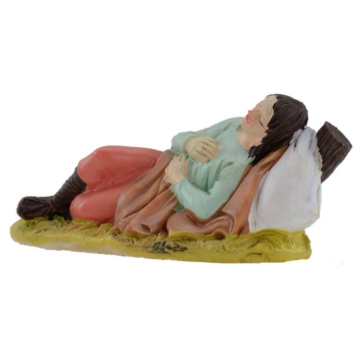 Dormiente in resina serie 10 cm statue per presepe
