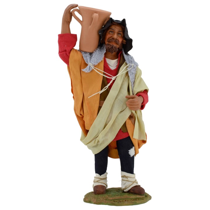 Pastor con ánfora al hombro 30 cm