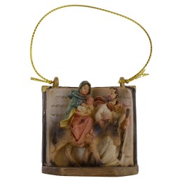 Nativity fleeing cm 4.5 to hang in resin