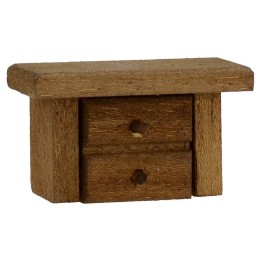 Mesita de noche de madera de 4,5x2x2,7 cm h