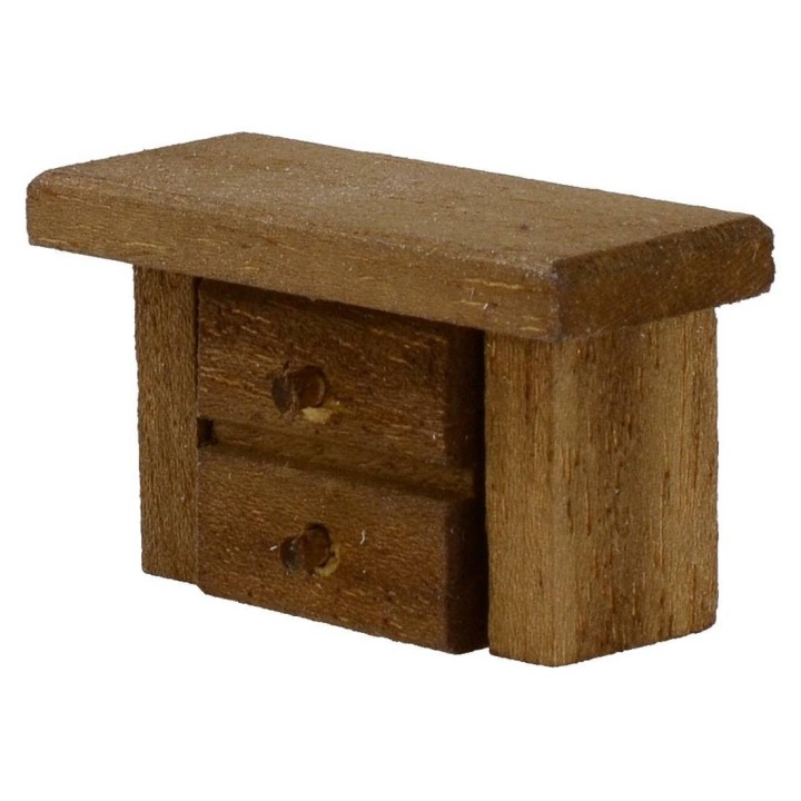 Mesita de noche de madera de 4,5x2x2,7 cm h