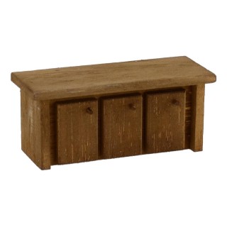 Mobile con ante in legno doppia funzione cm 12x4x4 h