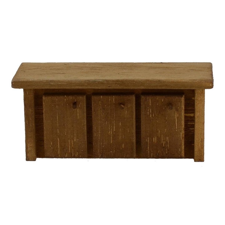Mobile con ante in legno doppia funzione cm 12x4x4 h