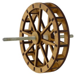 Ruota mulino ad acqua in legno ø 34 cm