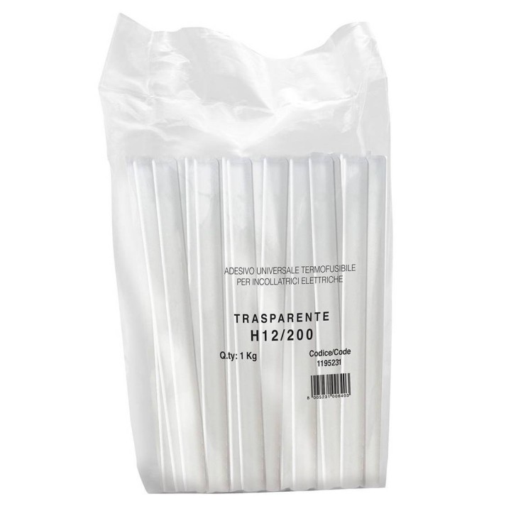 1 kg de pegamento termofusible transparente ø 12 mm L.200 mm