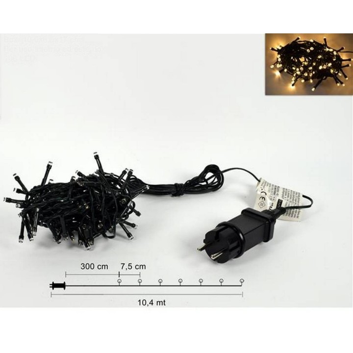 Catena 100 led a luce bianca calda per esterno e interno con