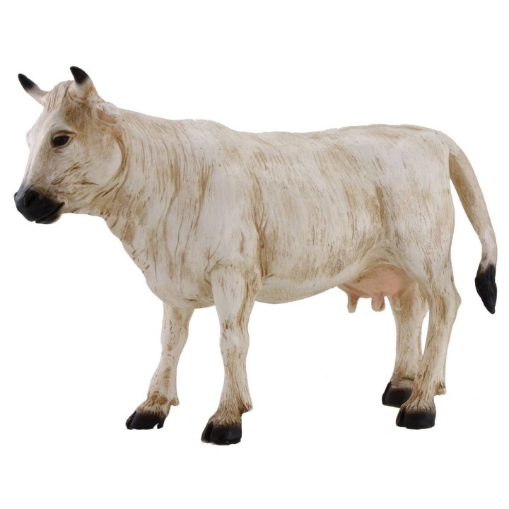 Cow for white presepe for statues cm 30