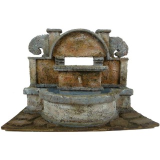 Fountain working with arcs for presepe cm 24,5x14, 5x22 h