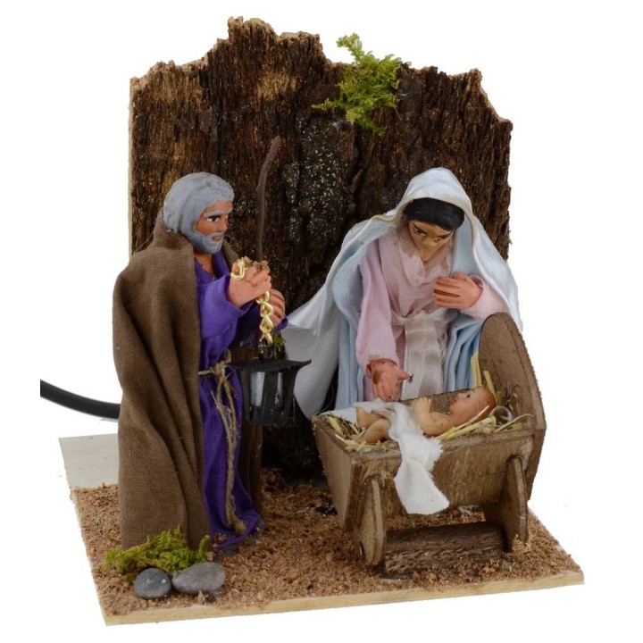 Natività 3 soggetti 10 cm in movimento