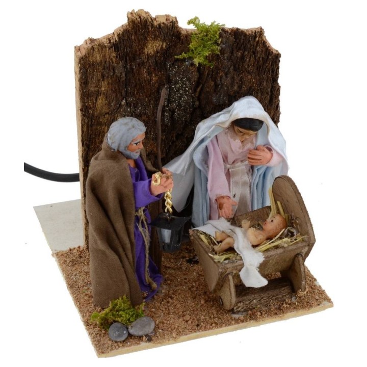 Natività 3 soggetti 10 cm in movimento