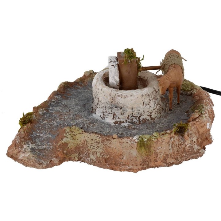 Grinding in resin with horse in motion 20x22, 5x9 h cm