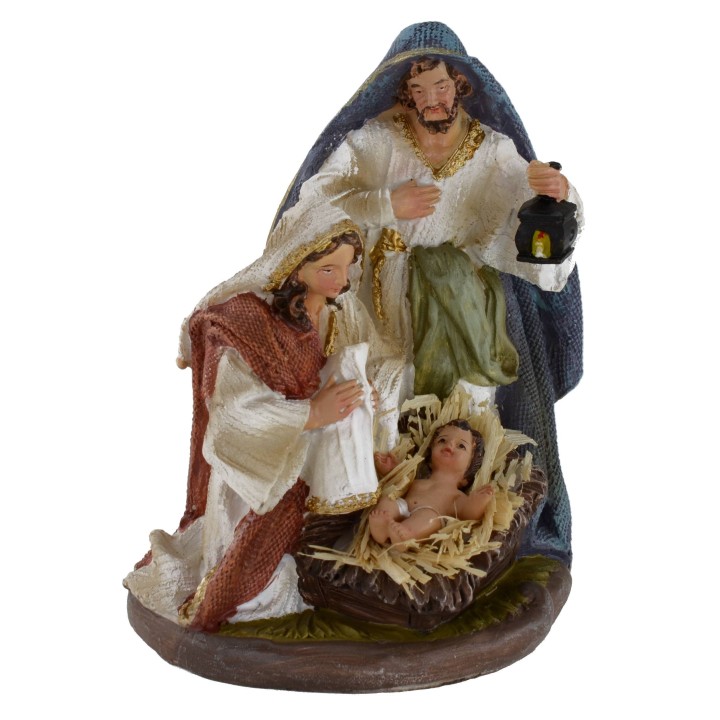 Nativity in resin cm 13.5 h. 