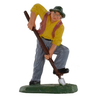 Contadino che vanga serie da 8 cm in pvc
