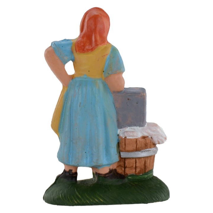 Lavandaia al lavoro serie da 6 cm in pvc