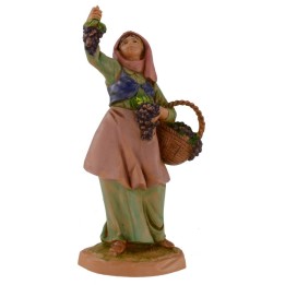 Campesina con uvas 12 cm Fontanini