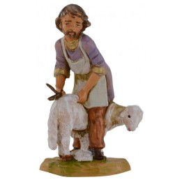 Tosatore con pecora 12 cm Fontanini