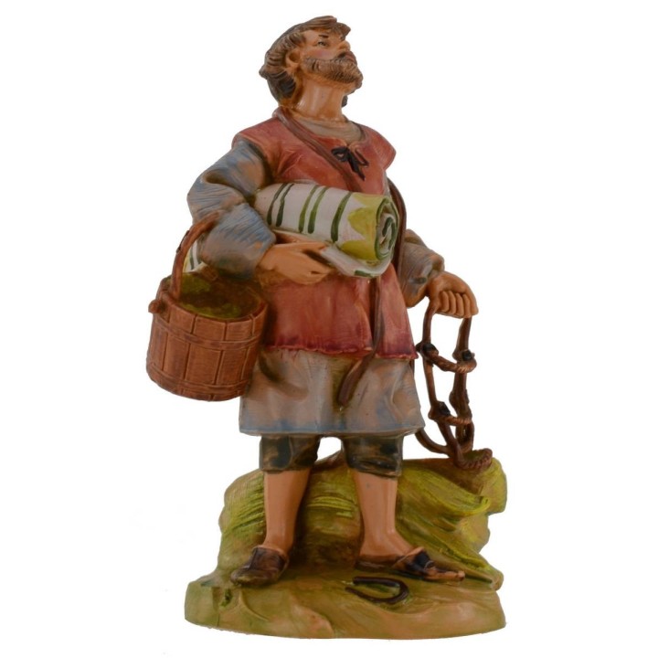 Pastor con riendas 12 cm Fontanini