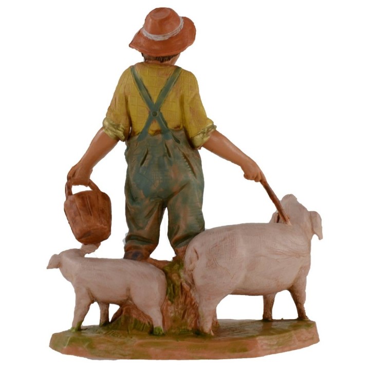 Contadino con maiali 12 cm Fontanini