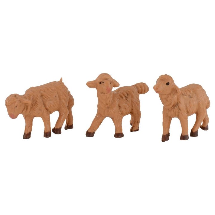 Set di 3 pecorelle per statue da 6,5 cm Fontanini