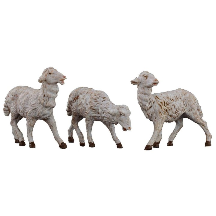 Conjunto de 3 ovejas para estatuas de 19 cm Fontanini