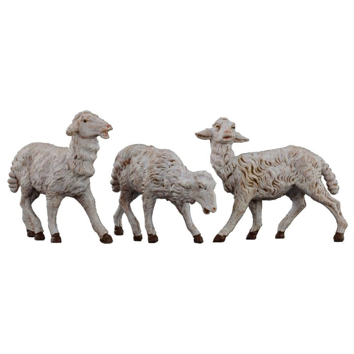 Conjunto de 3 ovejas para estatuas de 19 cm Fontanini