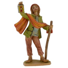 Pastore con lanterna lux 16 cm in pvc