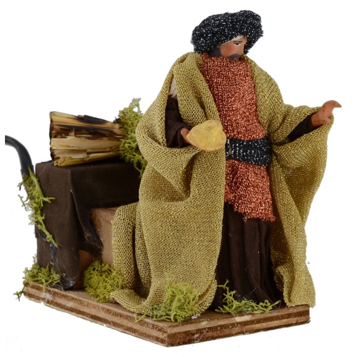 Tres Reyes Magos en movimiento 12 cm