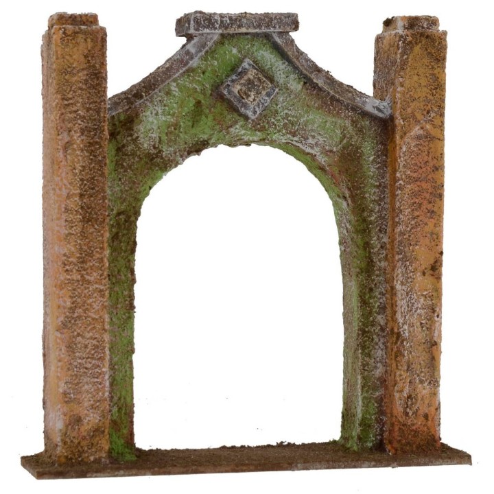 Entrance arch cm 16.5x4x17 h for 10 cm statues