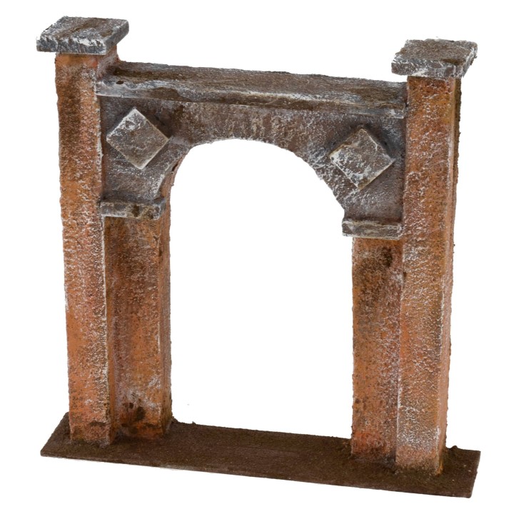 Arco de entrada de 20x4x20 cm de altura para estatuas de 12 cm.