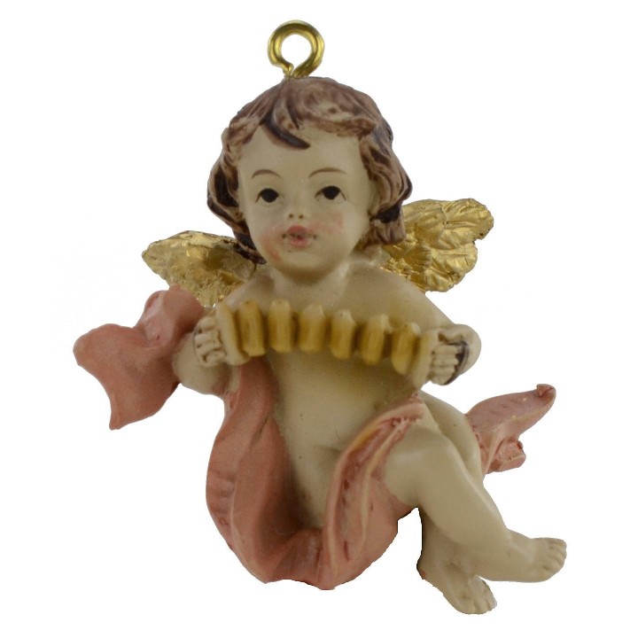 Set di 3 puttini da appendere in resina 5 cm