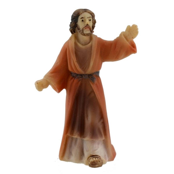 Statue Pasquali Gesù predicatore fra la folla 5 cm