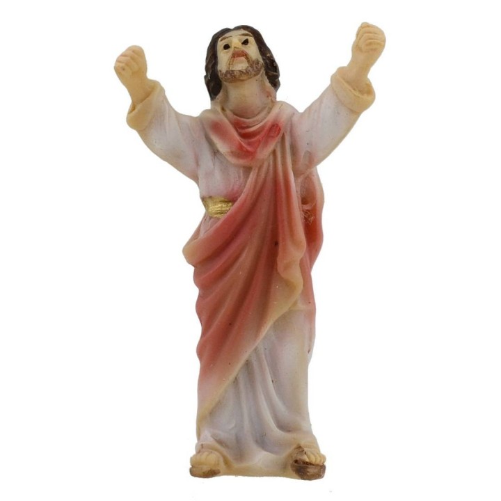 Statue Pasquali Gesù predicatore fra la folla 5 cm