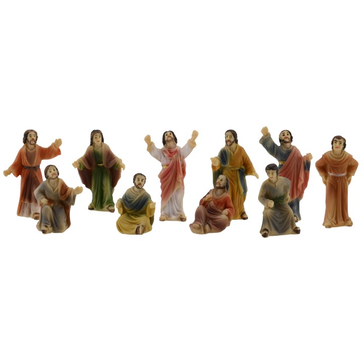 Estatua Pascual de Jesús predicador entre la multitud 5 cm