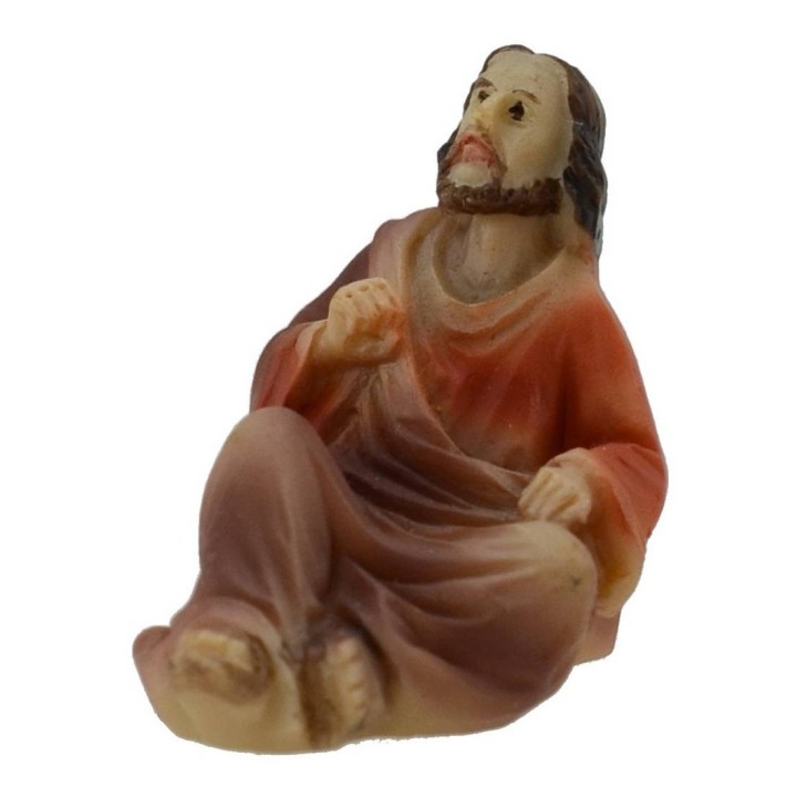 Statue Pasquali Gesù predicatore fra la folla 5 cm