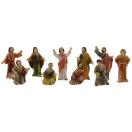 Estatua Pascual de Jesús predicador entre la multitud 5 cm