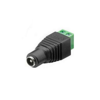 5.5x2.1 mm female adapter with screw terminals